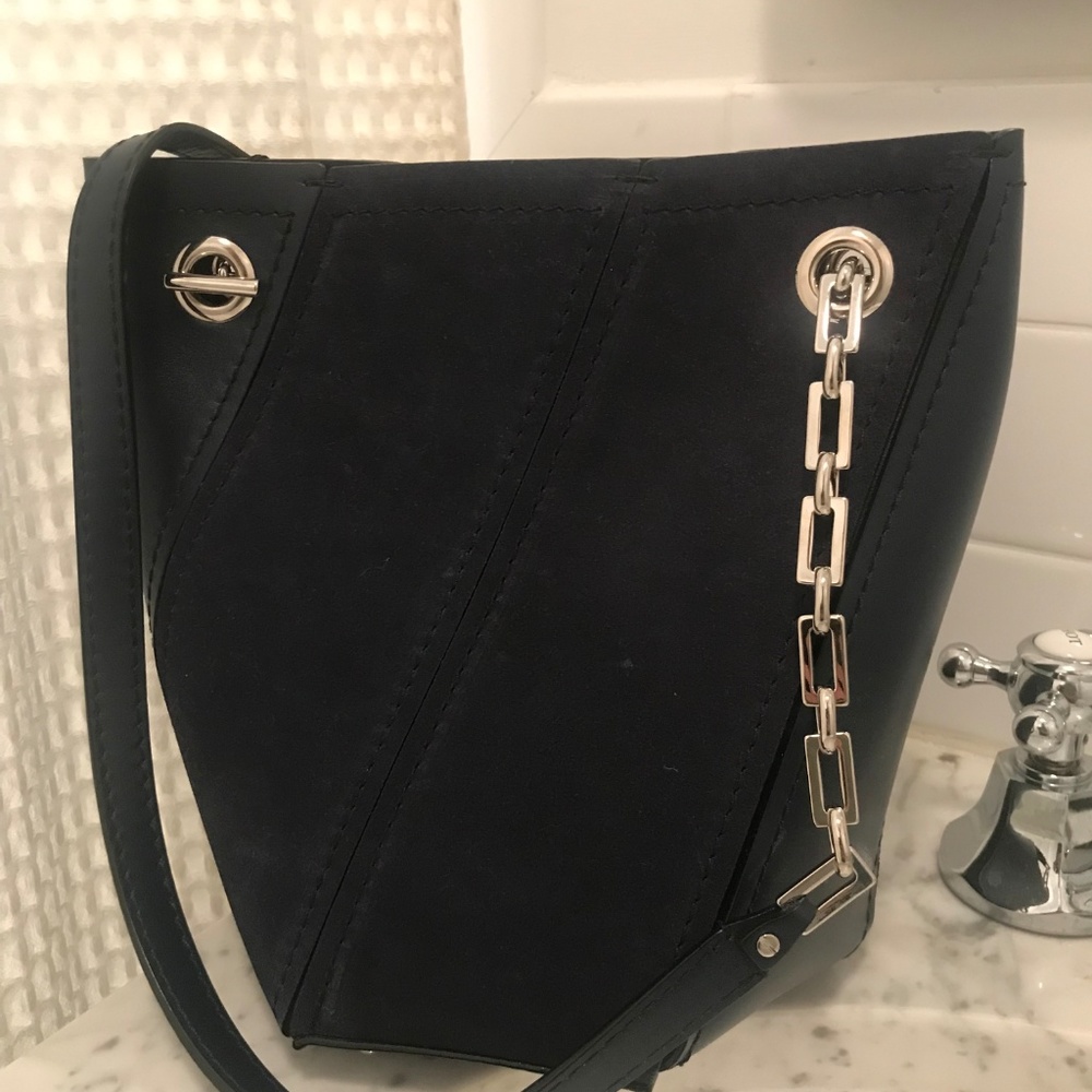 Proenza Schouler Mini Hex Shoulder Bag Indigo. NEW - Picture 4 of 5